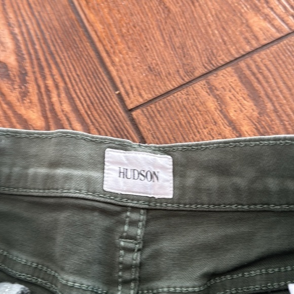 Hudson Kenzie Cut off Denim Shorts Green Size 25 - Picture 3 of 8